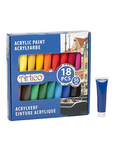 Artico akrilfesték készlet - 18 szín x 36 ml