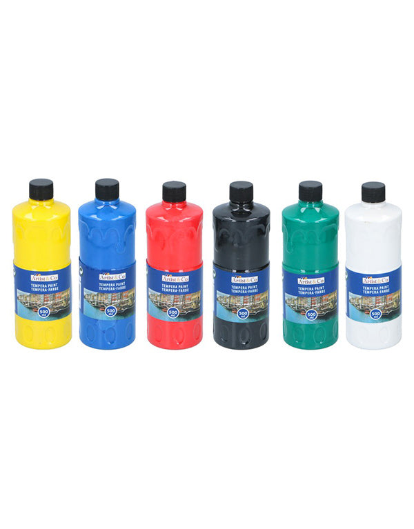 Artist & Co temperafesték készlet - 6 szín x 500 ml