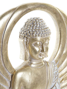 Buddha szobor - Arany és fekete - 33 cm