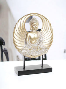 Buddha szobor - Arany és fekete - 33 cm