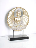 Buddha szobor - Arany és fekete - 33 cm