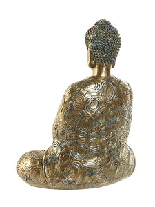 Buddha szobor - Aranyszínű - 24 cm