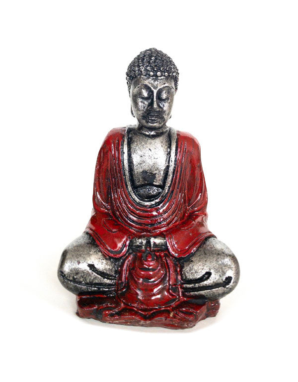 Buddha szobor - Bordó - 8 cm