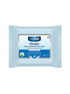Deep Fresh nedves sminklemosó törlőkendő, micellás - 3 x 25 db