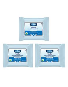 Deep Fresh nedves sminklemosó törlőkendő, micellás - 3 x 25 db