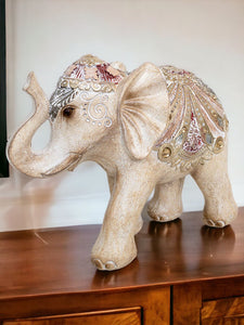 Elefánt szobor - Természetes - 13 cm