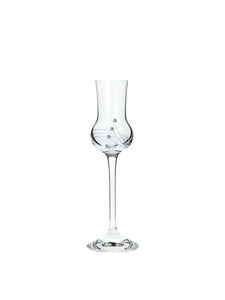 Grappa pálinkás pohár Swarovski dísszel - 70 ml - 6 db