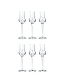 Grappa pálinkás pohár Swarovski dísszel - 70 ml - 6 db