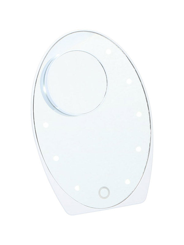 Grundig kozmetikai tükör, sminktükör - 10 LED - nagyítás - 21 x 15 cm