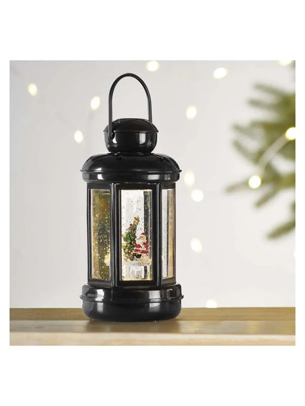 LED dekoráció - Karácsonyi lámpás Mikulással - Beltéri - 20 cm