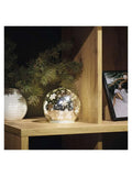 LED karácsonyi üveggömb - Hópelyhek - 12 cm