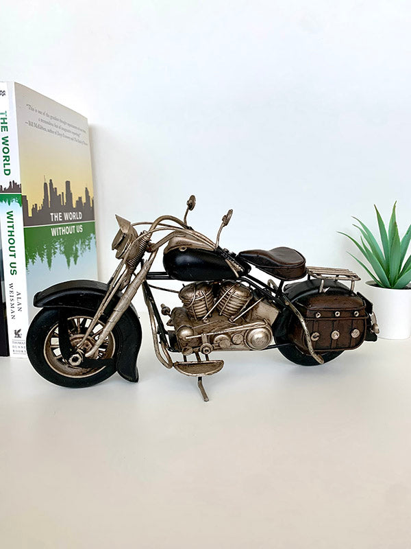 Motor modell - Vintage dekoráció - Fekete - 27 cm
