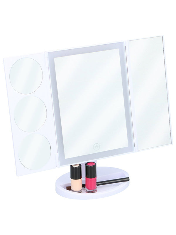 Touch Of Beauty kihajtható kozmetikai tükör, nagyítással - 36 LED világítással