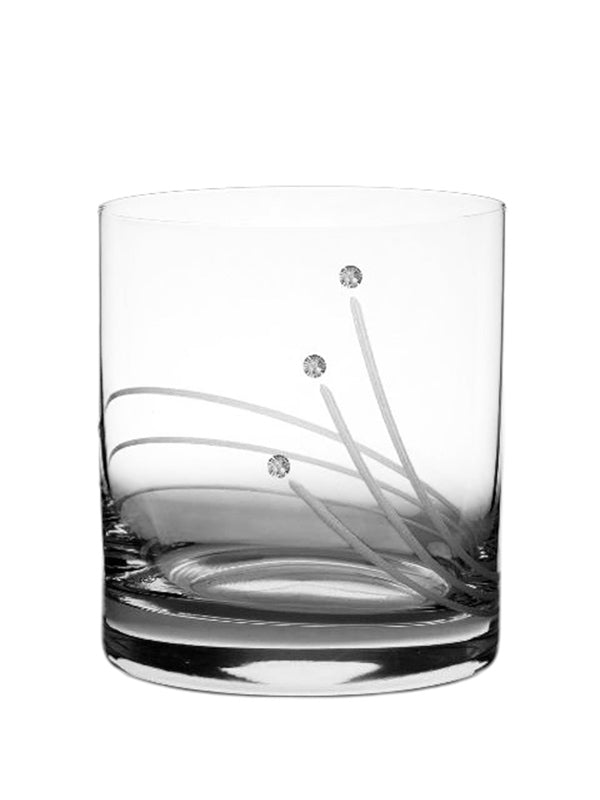 Whisky pohárkészlet Swarovski dísszel - 280 ml - 6 db