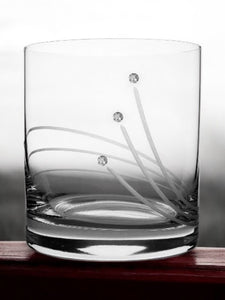 Whisky pohárkészlet Swarovski dísszel - 280 ml - 6 db