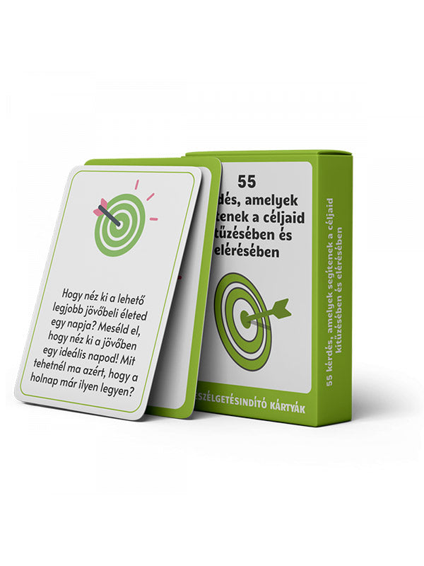 55 kérdés, amelyek segítenek a céljaid kitűzésében és elérésében (beszélgetésindító kártyák)