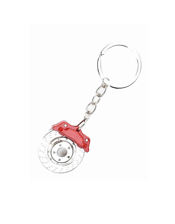 Féktárcsa kulcstartó - Piros