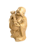Nevető Buddha - Aranyszínű - 11 cm