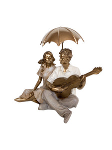 Pár gitárral szobor - 17 cm